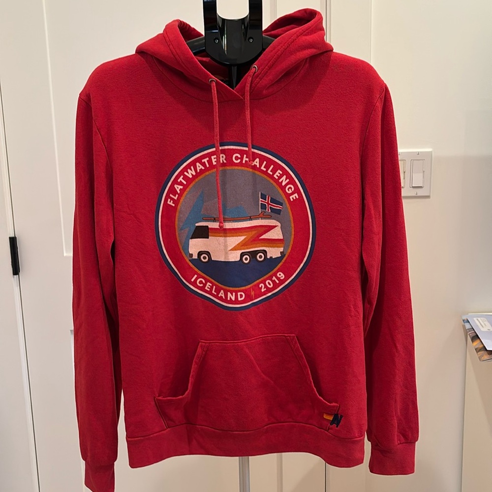 Aviator Nation Hoodie pullover red size Large like new